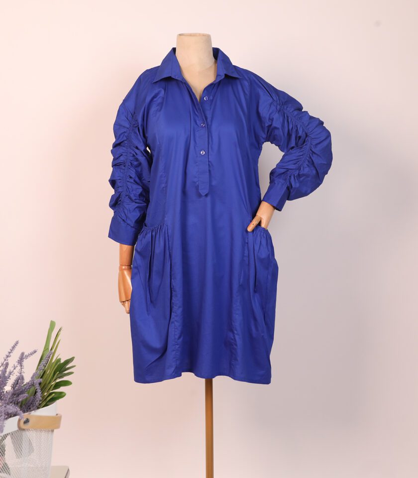 electric blue dress
