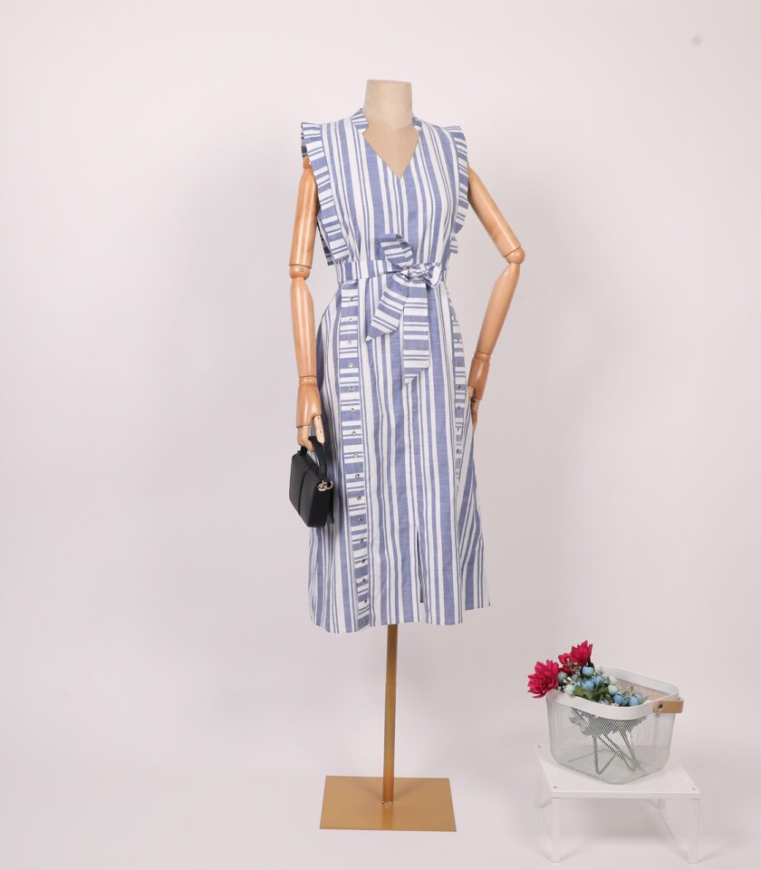 striped rapid dress