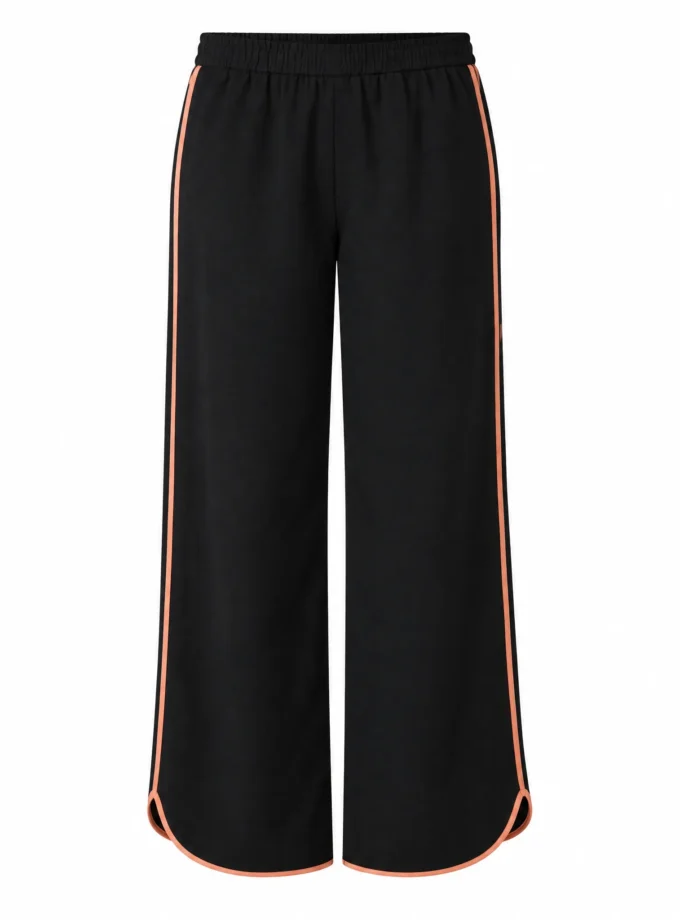 Charm black h-loom straight fit pant shown alone on an invisible mannequin