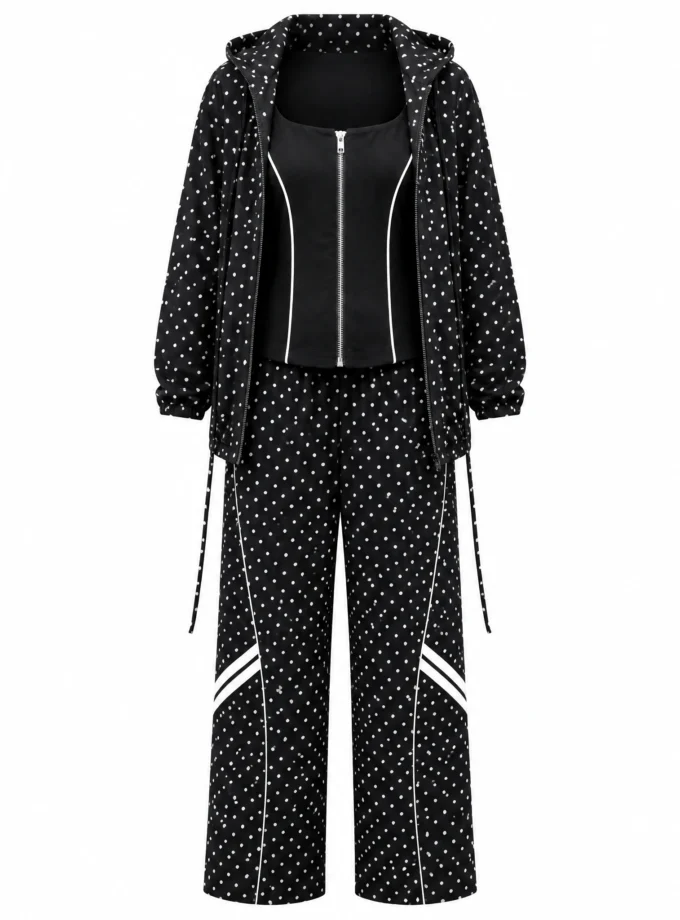 A BLACK COTTON BLEND CORSET CUT TOP, shown alone on an invisible mannequin